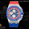 TKF 오데마피게 로얄오크 오프쇼어 44미리 블루/레드다이얼 블루/레드러버스트랩 Royal Oak Offshore 44mm SS TKF 1:1 Best Edition Blue/Red Dial on Blue/Red Rubber Strap A3126