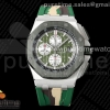 TKF 오데마피게 로얄오크 오프쇼어 44미리 그린다이얼 그린카모러버스트랩  Royal Oak Offshore 44mm SS TKF 1:1 Best Edition Green Dial on Green Camou Rubber Strap A3126