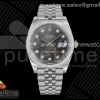 THBF 롤렉스 데이저스트41 그레이텐포인트다이얼 쥬빌레브레이슬릿 (Free Sprung) DateJust 41 126334 THBF 1:1 Best Edition 904L Steel Gray Diamonds Dial on Jubilee Bracelet JH3235 (Free Sprung)
