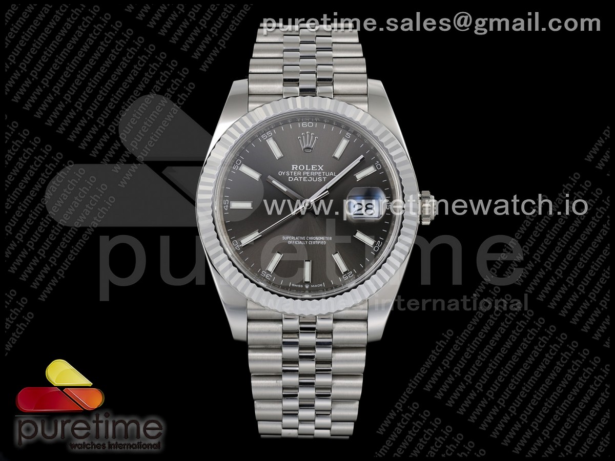 THBF 롤렉스 데이저스트41 그레이다이얼 쥬빌레브레이슬릿 (Free Sprung) DateJust 41 126334 THBF 1:1 Best Edition 904L Steel Gray Stick Dial on Jubilee Bracelet JH3235 (Free Sprung) Bracelet JH3235 (Free Sprung)lee Bracelet JH3235 (Free Sprung)