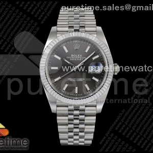 THBF 롤렉스 데이저스트41 그레이다이얼 쥬빌레브레이슬릿 (Free Sprung) DateJust 41 126334 THBF 1:1 Best Edition 904L Steel Gray Stick Dial on Jubilee Bracelet JH3235 (Free Sprung) Bracelet JH3235 (Free Sprung)lee Bracelet JH3235 (Free Sprung)