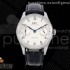 APSF IWC 포르투기저 오토매틱 42미리 IW502702 화이트다이얼 블루핸즈 블랙가죽스트랩 Portugieser Automatic 42mm SS APSF 1:1 Best Edition White Dial Blue Marker on Blue Leather Strap A52011