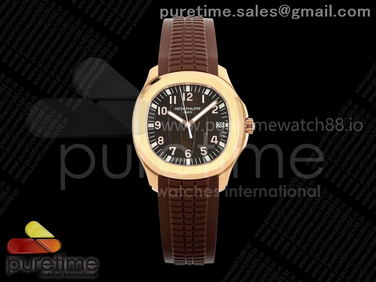 BBF 파텍필립 아쿠아넛 5167 로즈골드 브라운다이얼 브라운러버스트랩 Aquanaut 5167 RG BBF 1:1 Best Edition Brown Dial on Brown Rubber Strap DD324 Super Clone