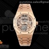 APPF 오데마피게 로얄오크 뚜르비옹 26735 로즈골드 스켈레톤다이얼 스틸브레이슬릿 Royal Oak Skeleton Tourbillon RG 26735 APPF Best Edition on RG Bracelet