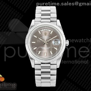 CBDF 롤렉스 데이데이트40 텅스텐(Cu-W) 그레이다이얼 스틸브레이슬릿 210g Day Date 40 SS CBDF 1:1 Best Edition Gray Stick Dial on President Bracelet VR3255 (210g)