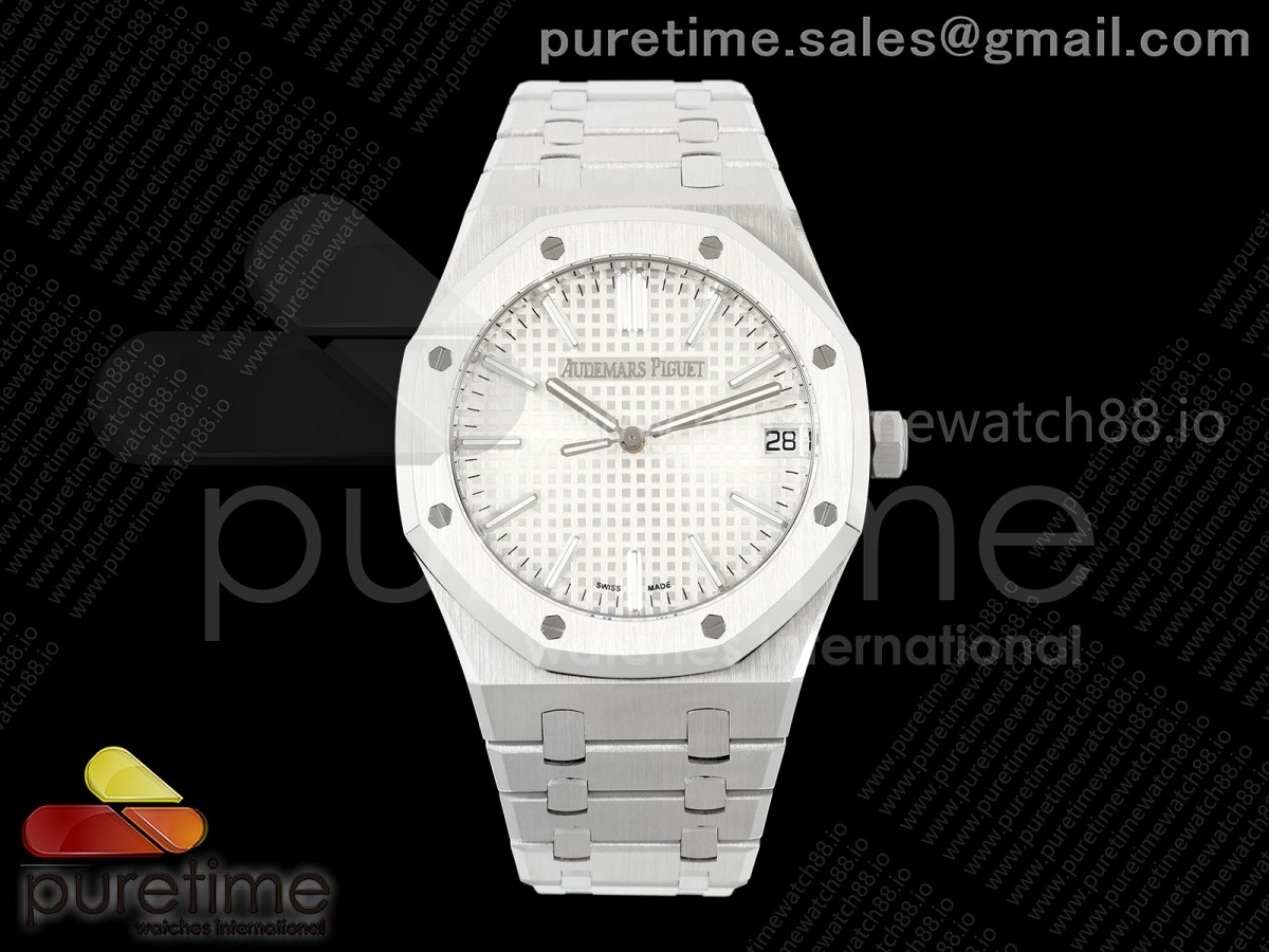 TOPF 오데마피게 로얄오크 15510 실버다이얼 스틸브레이슬릿 Royal Oak 15510 SS TOP 1:1 Best Edition Silver Dial on SS Bracelet SA4302 Super Clone