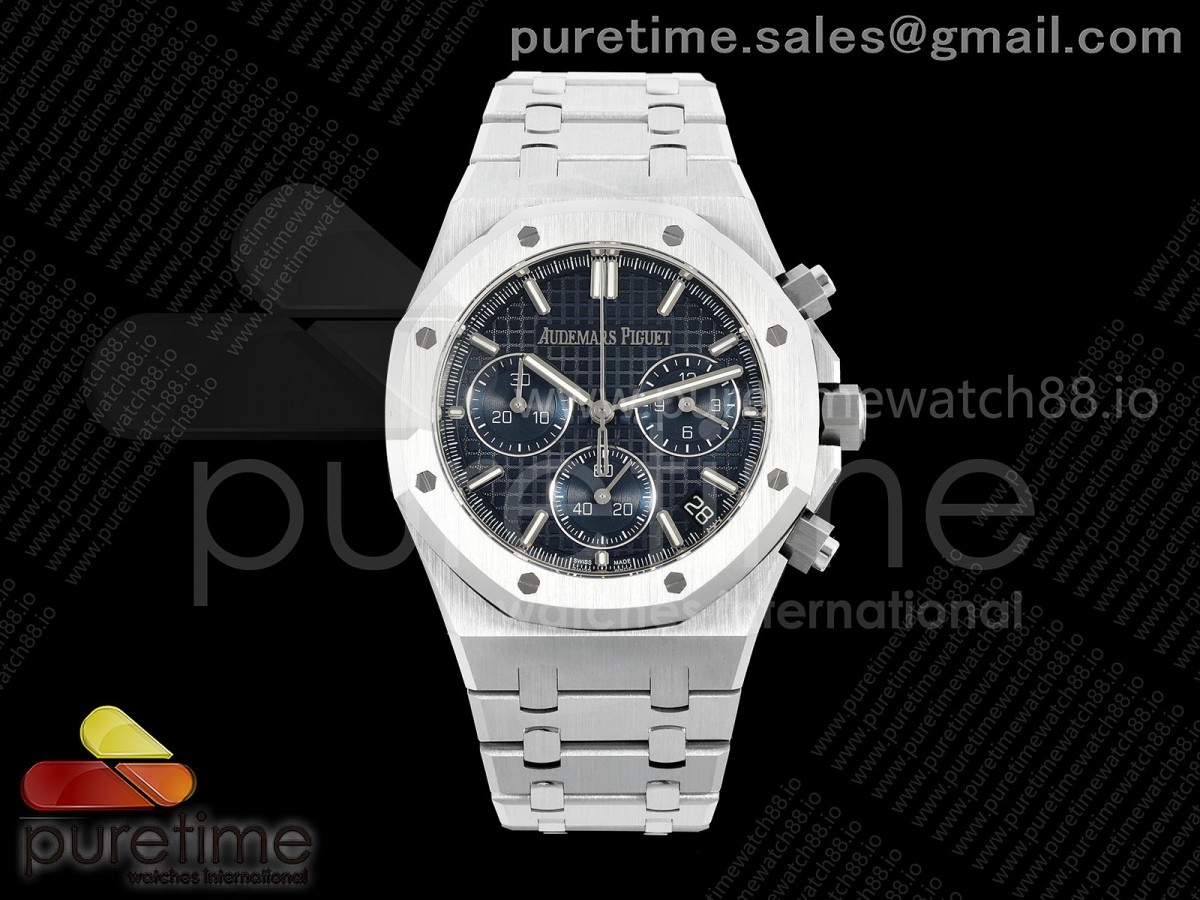 DDF 오데마피게 로얄오크 크로노 26240 블루다이얼 스틸브레이슬릿 Royal Oak Chrono 26240 SS DDF 1:1 Best Edition Blue Dial on SS Bracelet DD4401 Super Clone