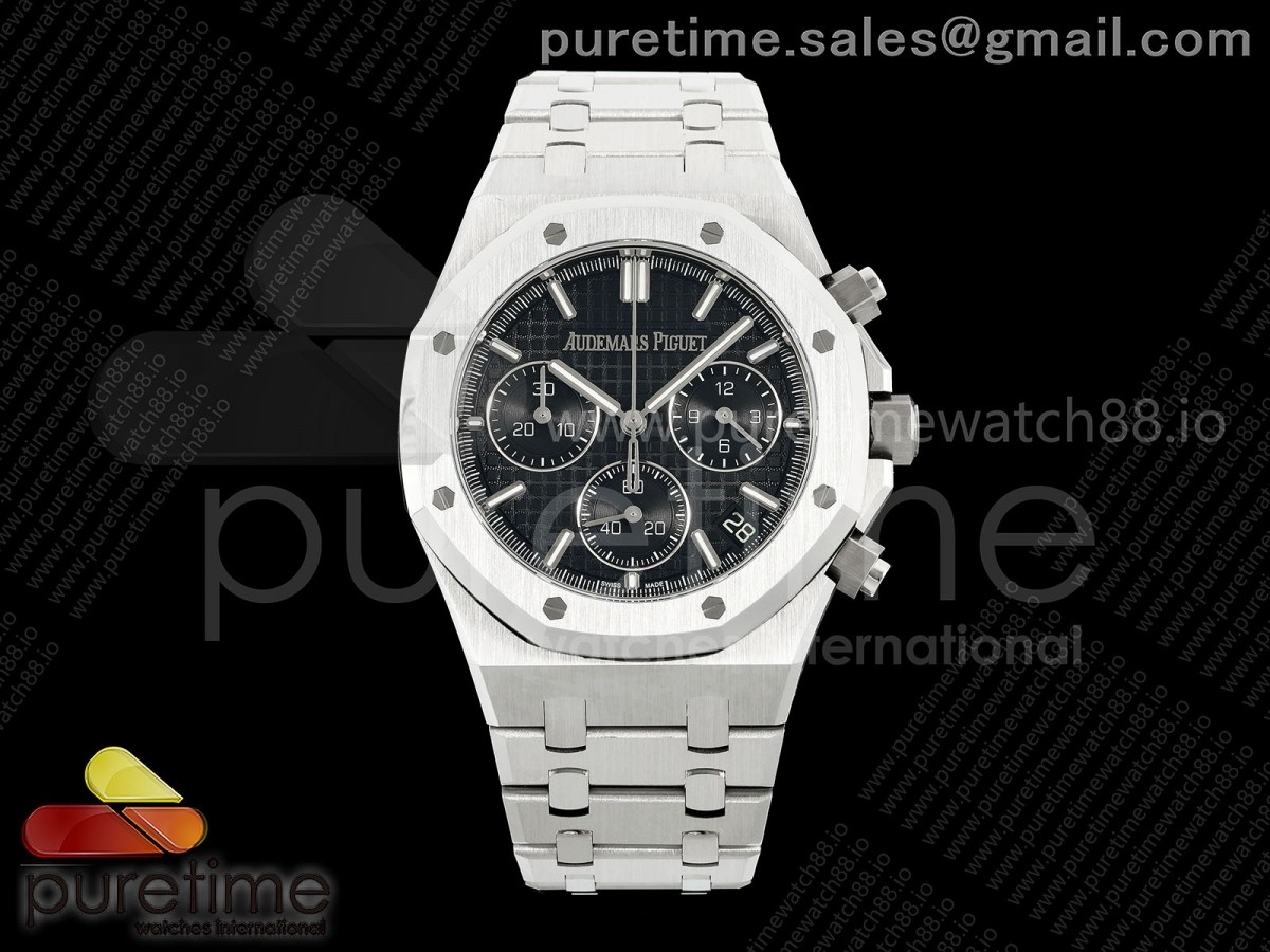 DDF 오데마피게 로얄오크 크로노 26240 블랙다이얼 스틸브레이슬릿 Royal Oak Chrono 26240 SS DDF 1:1 Best Edition Black Dial on SS Bracelet DD4401 Super Clone