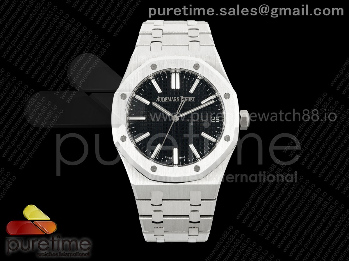 DDF 오데마피게 로얄오크 15510 블랙다이얼 스틸브레이슬릿 Royal Oak 41mm 15510 SS DDF 1:1 Best Edition Black Dial on SS Bracelet DD4302 Super Clone