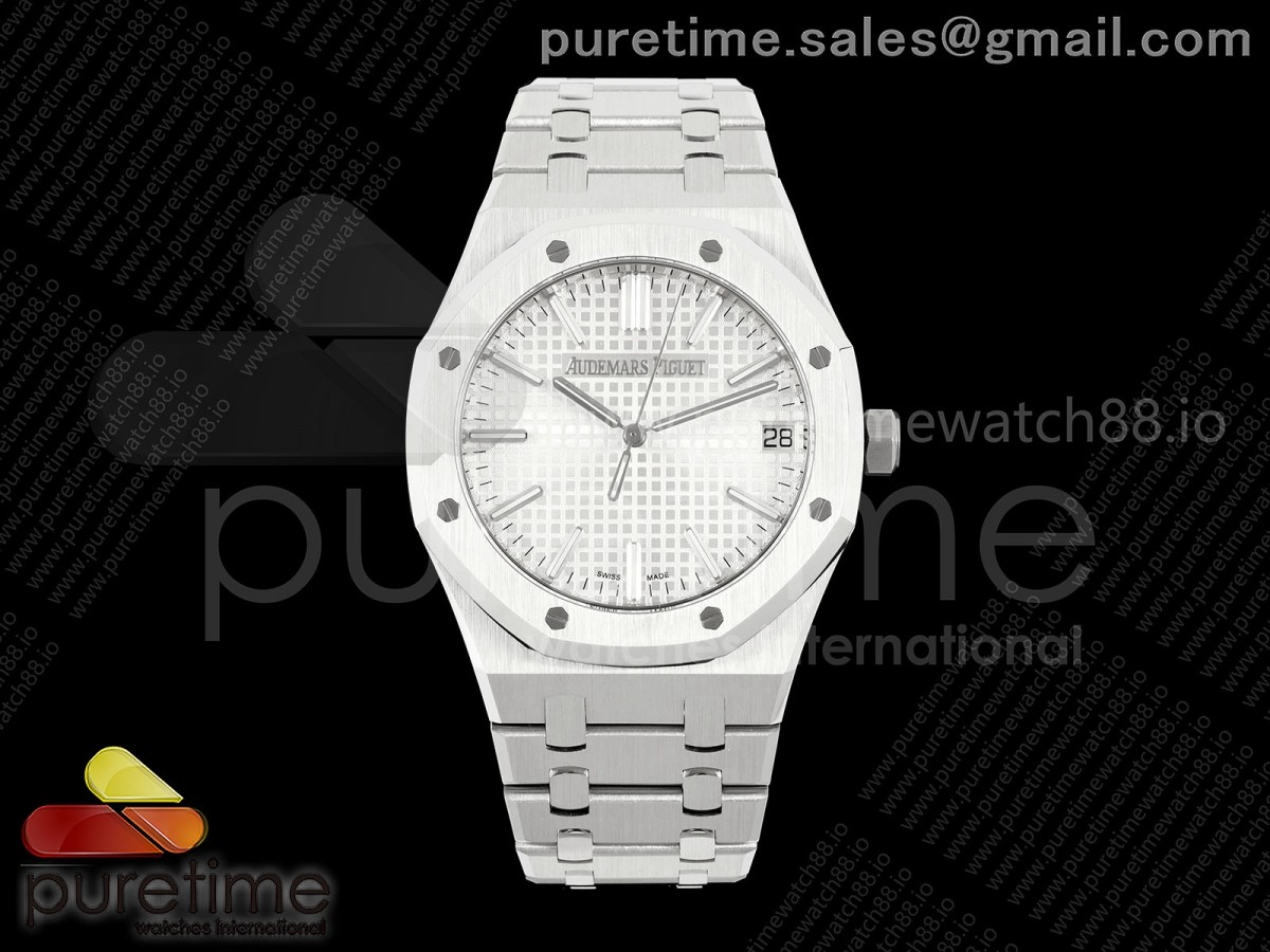 DDF 오데마피게 로얄오크 15510 실버다이얼 스틸브레이슬릿 Royal Oak 41mm 15510 SS DDF 1:1 Best Edition Silver Dial on SS Bracelet DD4302 Super Clone