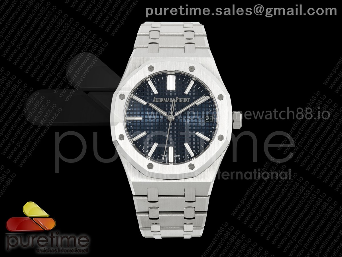 DDF 오데마피게 로얄오크 15510 블루다이얼 스틸브레이슬릿 Royal Oak 41mm 15510 SS DDF 1:1 Best Edition Blue Dial on SS Bracelet DD4302 Super Clone