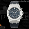 DDF 오데마피게 로얄오크 크로노 26420 SW블루다이얼 블루러버스트랩 Royal Oak Chrono 26240 SS DDF 1:1 Best Edition Blue Dial on Rubber Strap DD4401 Super Clone (SW Dial)