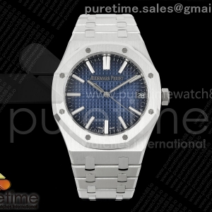 DDF 오데마피게 로얄오크 15510 텅스텐(Cu-W) 블루옴브레다이얼 스틸브레이슬릿 176g Royal Oak 41mm 15510 SS DDF 1:1 Best Edition Blue Ombre Dial on SS Bracelet DD4302 Super Clone (Weighted)