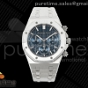 DDF 오데마피게 로얄오크 크로노 26420 50주년기념 SW블루다이얼 스틸브레이슬릿 Royal Oak Chrono 26240 SS DDF 1:1 Best Edition Blue Dial on SS Bracelet DD4401 Super Clone (50th Anniversary)