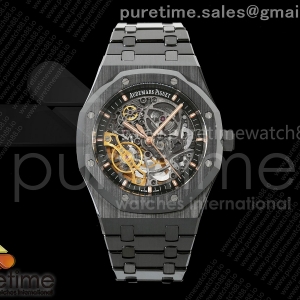 DDF 오데마피게 로얄오크 15416 블랙세라믹 스켈레톤다이얼 세라믹브레이슬릿 Royal Oak 41mm Openworked Ceramic 15416CE DDF 1:1 Best Edition on Ceramic Bracelet SA3132