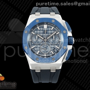 DDF 오데마피게 로얄오크 오프쇼어 43미리 26420 블루다이얼 블루러브스트랩 Royal Oak Offshore 43mm 26420so SS DDF 1:1 Best Edition Blue Dial on Blue Rubber Strap DD4401 Super Clone