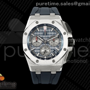 DDF 오데마피게 로얄오크 오프쇼어 43미리 26420 티타늄 블루다이얼 블루러버스트랩 Royal Oak Offshore 43mm 26420ti Titanium DDF 1:1 Best Edition Blue Dial on Blue Rubber Strap DD4401 Super Clone