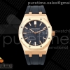 DDF 오데마피게 로얄오크 15500 로즈골드 텅스텐(Cu-W) 블루다이얼 블루러버스트랩  Royal Oak 41mm 15500 RG DDF 1:1 Best Edition Blue Dial on Blue Rubber Strap DD4302 Super Clone (Weighted)