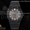 ZF V2 오데마피게 로얄오크 AP15500 DLC블랙 그레이다이얼 Royal Oak 41mm 15500 DLC ZF 1:1 Best Edition Gray Textured Dial on SS Bracelet A4302 V2(Free Box)