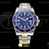 CLEANF 클린공장 롤렉스 서브마리너 옐로우골드콤비 블루다이얼 청콤 CLEAN Factory Rolex Ref.116613LB Submariner in 904L Steel