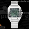 AF 까르띠에 산토스 라지 40미리 그린다이얼 스마트링크스틸브레이슬릿 Santos de Cartier 40mm SS AF 1:1 Best Edition Green Dial on SS SmartLinks Bracelet MIYOTA 9015