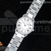K11F 롱드솔로 스몰 29미리 화이트다이얼 스틸브레이슬릿 Ronde Solo De Cartier 29mm SS K11 Maker White Dial on SS Bracelet Ronda Quartz