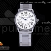 OXF 롱드솔로 라지 42미리 화이트다이얼 스틸브레이슬릿 Ronde Solo de Cartier 42mm SS OXF 1:1 Best Edition White Dial on SS Bracelet MIYOTA 9015