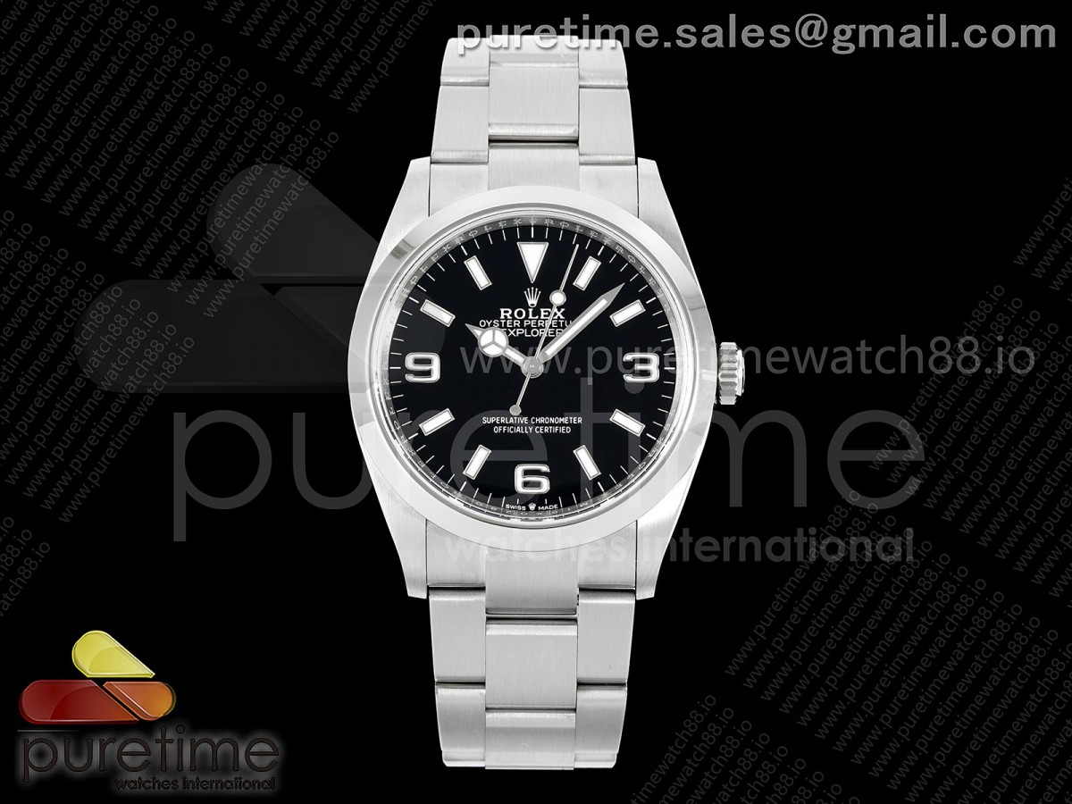 (NEW) VSF 롤렉스 익스플로러36 블랙다이얼 스틸브레이슬릿 Explorer 36 124270 904L Steel VSF 1:1 Best Edition on SS Bracelet VS3230