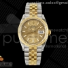 (NEW) VSF 롤렉스 데이저스트36 옐로우골드콤비 골드텍스쳐다이얼 스틸브레이슬릿  DateJust 36 SS/YG 126233 VSF 1:1 Best Edition 904L Steel YG Textured Dial on Jubilee Bracelet VS3235