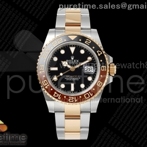(NEW) VSF 롤렉스 지엠티마스터2 텅스텐(Cu-W) 로즈골드콤비 블랙/브라운인서트 블랙다이얼 스틸브레이슬릿 174g 루트비어 GMT Master II 126711 CHNR 904L SS VSF 1:1 Best Edition on SS/RG Bracelet DD3285 CHS (Weighted)
