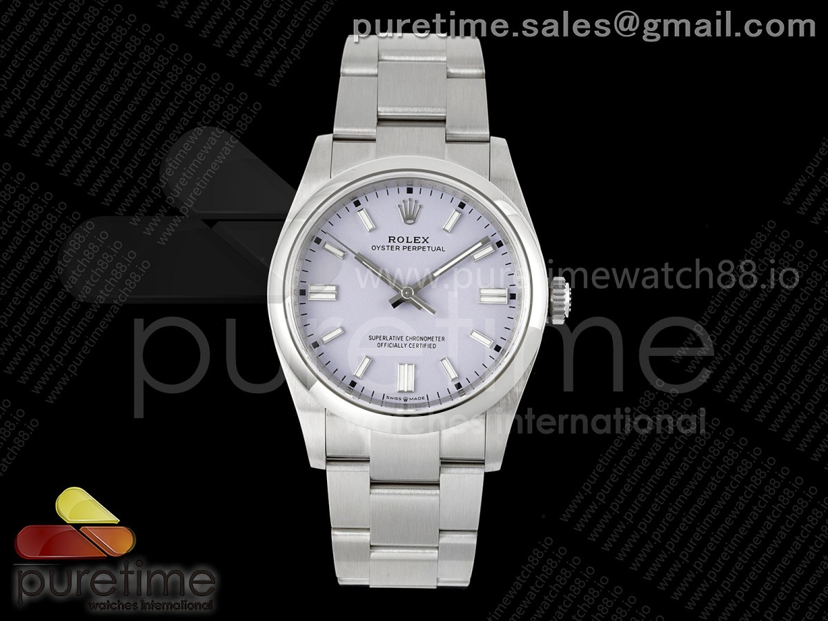 (NEW) VSF V2 롤렉스 오이스터 퍼페츄얼36 퍼플다이얼 스틸브레이슬릿  Oyster Perpetual 126000 36mm VSF 1:1 Best Edition 904L Steel Purple Dial VS3230 V2