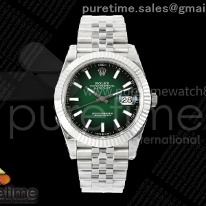 VSF V2S 롤렉스 데이저스트41 그린옴브레다이얼 스틸브레이슬릿 프리스프렁 133g DateJust 41 126334 904L SS VSF 1:1 Best Edition Green Ombre Dial on Jubilee Bracelet VS3235v2 V2s (133g)