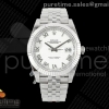 VSF V2S 롤렉스 데이저스트41 화이트로만다이얼 스틸브레이슬릿 프리스프렁 133g DateJust 41 126334 904L SS VSF 1:1 Best Edition White Roman Dial on Jubilee Bracelet VS3235v2 V2s (133g)
