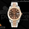 VSF V2 롤렉스 데이저스트41 로즈골드콤비 브라운텐포인트다이얼 스틸브레이슬릿  DateJust 41 126331 SS/RG VSF 1:1 Best Edition Brown Diamonds Dial on Jubilee Bracelet VS3235 V2