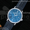 MKF V5 IWC 포르토피노 블루다이얼 블루가죽스트랩 Portofino Automatic SS MKF 1:1 Best Edition Blue Dial on Blue Leather Strap MIYOTA 9015 V5