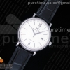 AF IWC 포르토피노 화이트다이얼 블랙가죽스트랩 Portofino Automatic SS AF 1:1 Best Edition White Dial on Black Leather Strap A2892