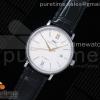 V7F IWC 포르토피노 화이트다이얼 골드핸즈 블랙악어가죽스트랩 Portofino Automatic SS IW356517 V7F 1:1 Best Edtiion White Dial YG Markers on Black Croco Strap ETA2892