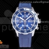 OXF IWC 아쿠아타이머 크로노 블루다이얼 블루러버스트랩 Aquatimer Chrono IW376711 SS OXF 1:1 Best Edition Blue Dial on Blue Rubber Strap A7750