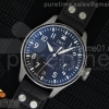 ZF IWC 빅파일럿 블랙다이얼 블랙가죽스트랩 Big Pilot Real PR IW500912 2016SIHH ZF 1:1 Best Edition on Black Leather Strap A51111