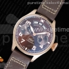 YLF IWC 빅파일럿 애뉴얼캘린더 브라운다이얼 로즈골드 브라운가죽스트랩 Big Pilot Real Annual Calendar Real PR RG IW502706 YLF 1:1 Best Edition Brown Dial on Brown Leather Strap A52850