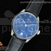 ZF V5 IWC 포르투기저 블루다이얼 블랙가죽스트랩 Portuguese Real PR IW500710 ZF 1:1 Best Edition Blue Dial on Black Leather Strap A52010 V4