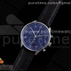 ZF IWC 포르투기저 크로노그래프 블루다이얼 블랙가죽스트랩 Portuguese Chrono IW371606 ZF 1:1 Best Edition Blue Dial on Black Leather Strap A69355