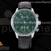 ZF IWC 포르투기저 크로노그래프 그린다이얼 블랙가죽스트랩 Portuguese Chrono IW3716 ZF 1:1 Best Edition Green Dial on Black Leather Strap A69355