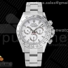 VRF 롤렉스 데이토나 화이트다이얼 스틸브레이슬릿 스틸토나 Daytona 116520 VRF 1:1 Best Edition White Dial on SS Bracelet A7750
