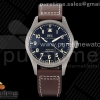 V7F IWC 마크18 티타늄 블랙다이얼 브라운가죽스트랩 Mark XVIII IW327006 Titanium V7F 1:1 Best Edition Black Dial on Brown Leather Strap A2892