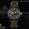 ZF IWC 마크18 탑건 SFTI 블랙세라믹케이스 블랙다이얼 그린나일론스트랩 Mark XVIII Top Gun "SFTI" Black Ceramic IW324712 ZF 1:1 Best Edition on Green Nylon Strap A32111