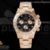 NOOBF V4 롤렉스 데이토나 로즈골드 블랙다이얼 스틸브레이슬릿 Daytona 116505 RG Noob 1:1 Best Edition 904L SS Case and Bracelet Black Dial SA4130 V4