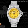 GF V2 브라이틀링 어벤저2 씨울프 옐로우아라빅다이얼 스틸브레이슬릿 Avenger II Seawolf SS GF 1:1 Best Edition Yellow Arabic Dial on SS Bracelet A2824 V2