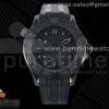 S+F 오메가 씨마스터 300M 43.5mm 블랙세라믹 블랙다이얼 블랙러버스트랩 Seamaster 300m 43.5mm Black Ceramic S+F 1:1 Best Edition Black Dial on Black Rubber Strap A8806