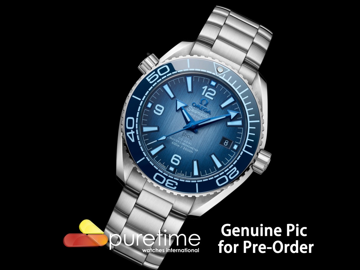(NEW) VSF 오메가 씨마스터 39.5미리 블랙세라믹베젤 썸머블루다이얼 스틸브레이슬릿 Seamaster 39.5mm VSF 1:1 Best Edition Summer Blue Dial on SS Bracelet SA8800 Super Clone V4